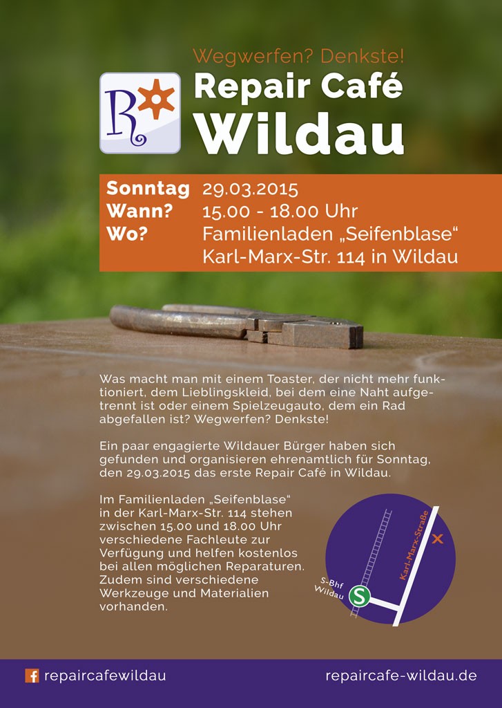 Repair Cafe Wildau Plakat